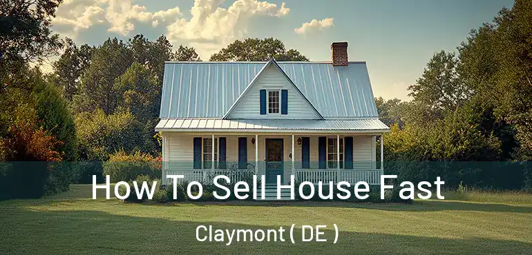  How To Sell House Fast Claymont ( DE )