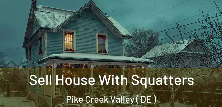  Sell House With Squatters Pike Creek Valley ( DE )
